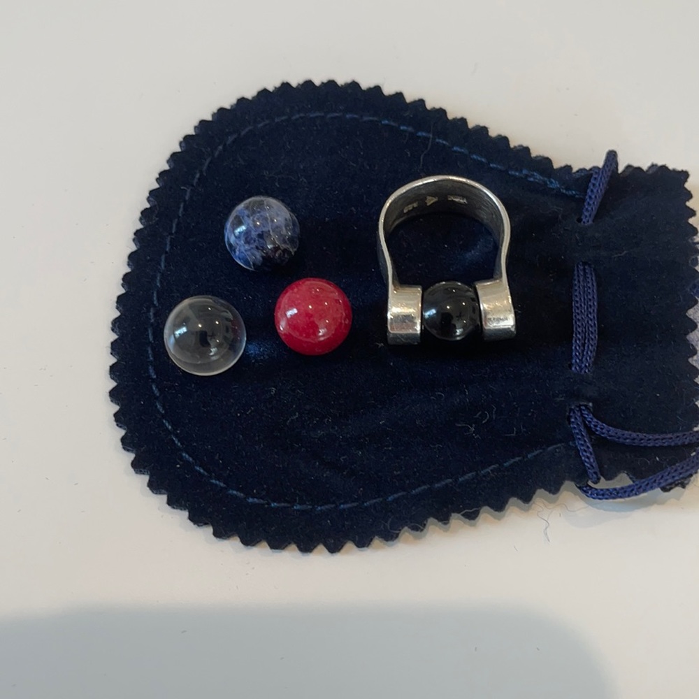 Silpada interchangeable ball ring - size 8